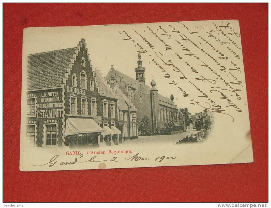 GENT  - Het Oud Begijnhof  -  1900  -   ( 2 Scans ) - Gent
