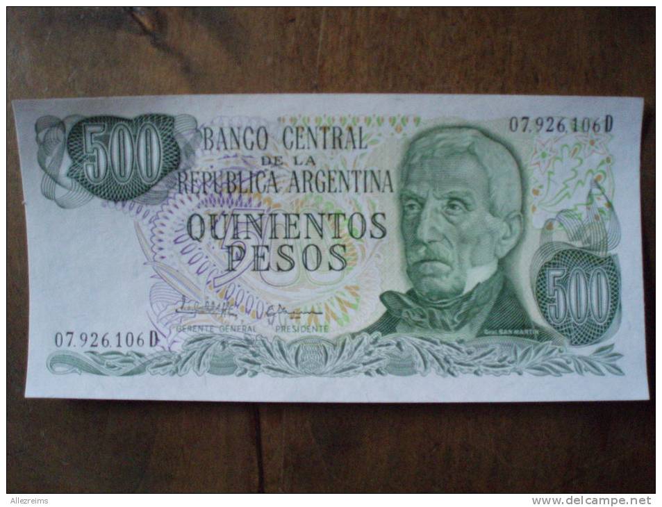 Billets  D´Argentine  : Lot De 5 Billets  De 1 à 500  Pesos - Argentina