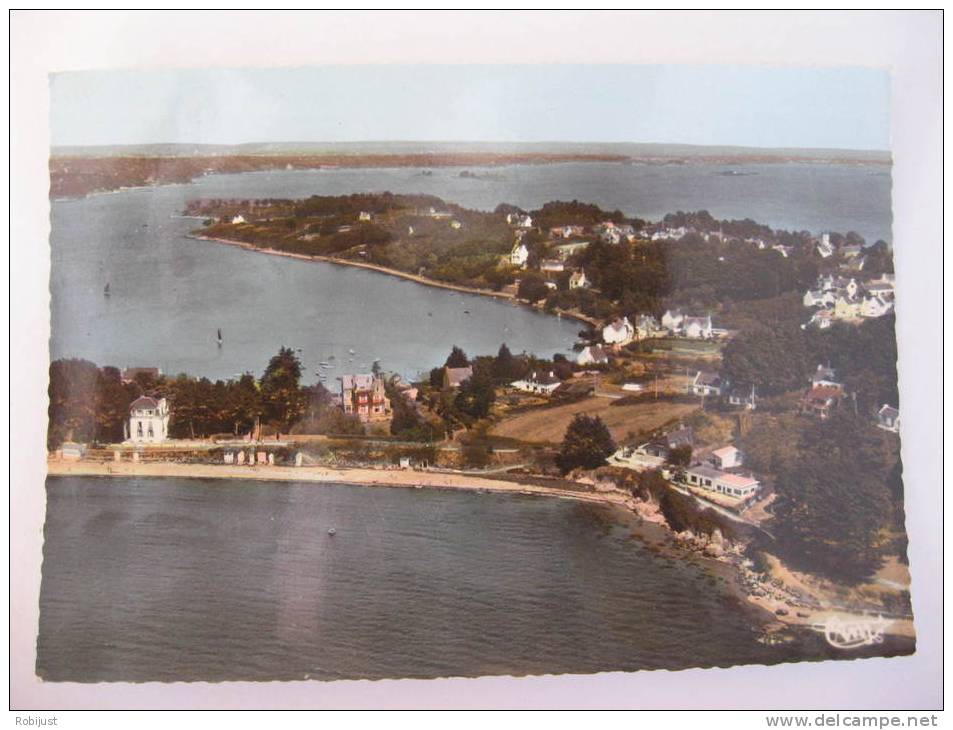 L'ILE-aux-MOINES ; La Plage, Le Port Et Vue Generale Aerienne Vers Le Nord. - Ile Aux Moines