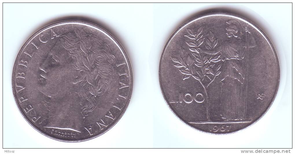 Italy 100 Lire 1967 - 100 Lire