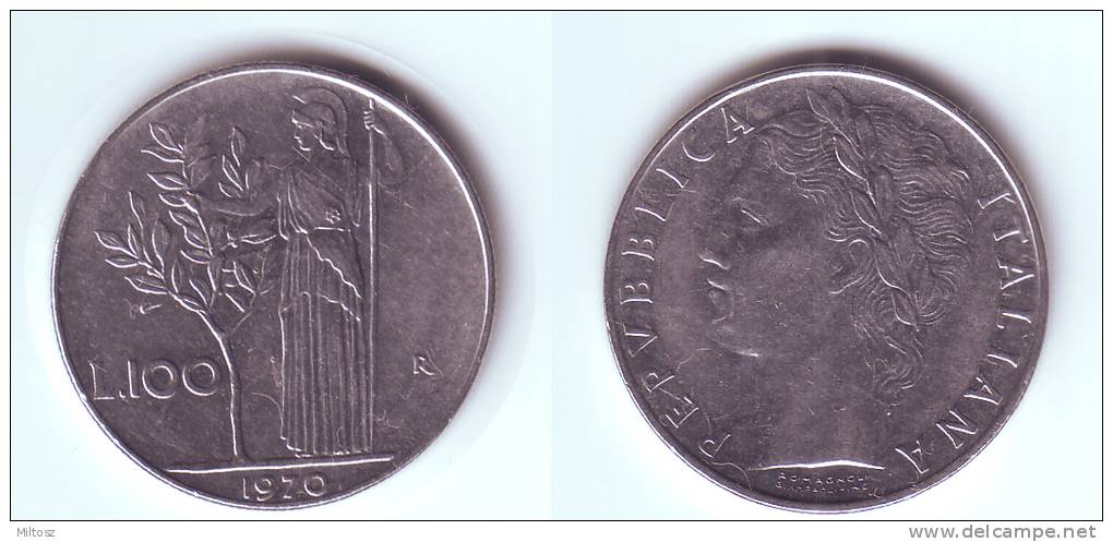 Italy 100 Lire 1970 - 100 Lire