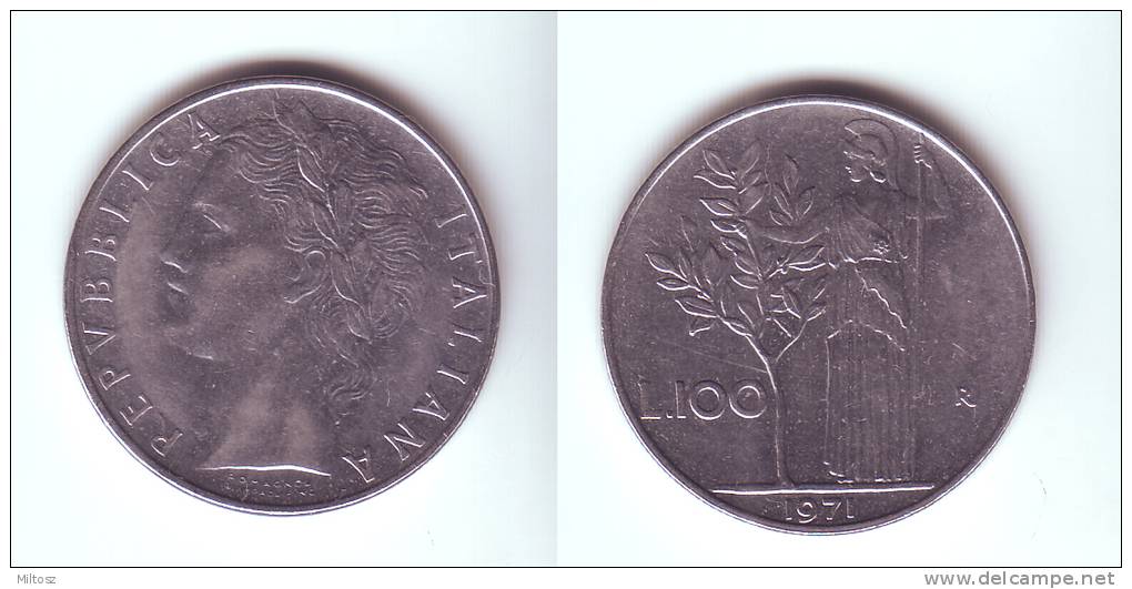 Italy 100 Lire 1971 - 100 Liras