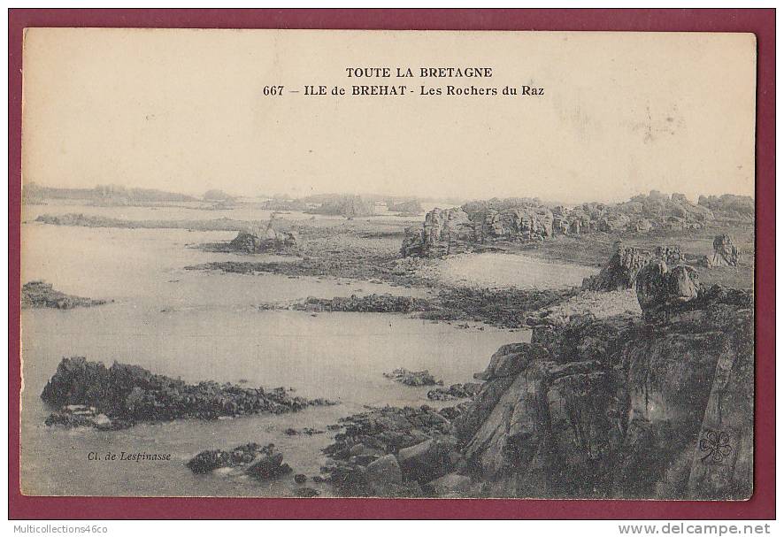 22 -  ILE DE BREHAT - Les Rochers Du Raz - Ile De Bréhat