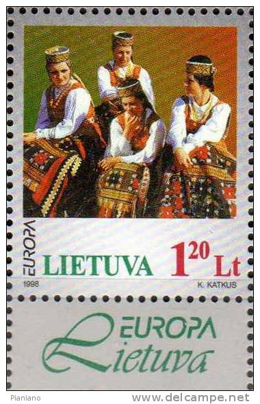 PIA  -  LITUANIE  -  1998  : EUROPA    (Yv  586 ) - 1998