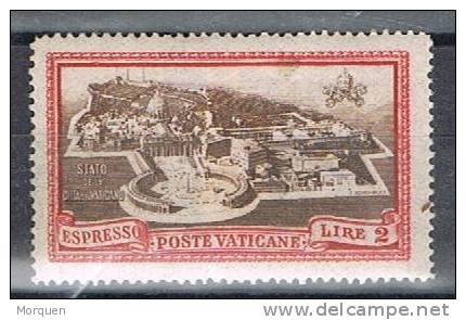 Vaticano 1933, 2 Liras Expresso. Urgente, Yvert Num 3 * - Priority Mail