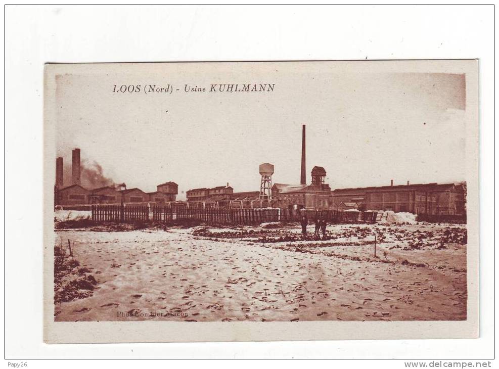 Cpa  Loos  Usine Kuhlmann - Loos Les Lille