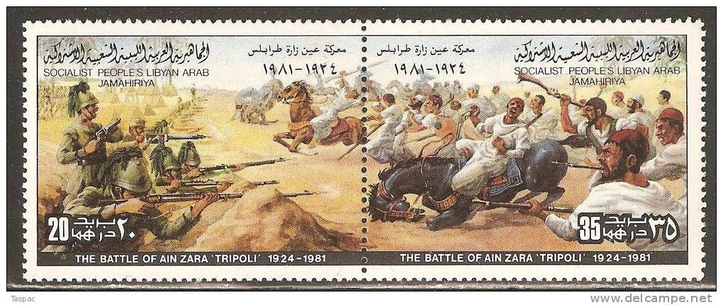 1981 Mi# 946-947 ** MNH - Pair - Battle Of Ain Zara - Militaria