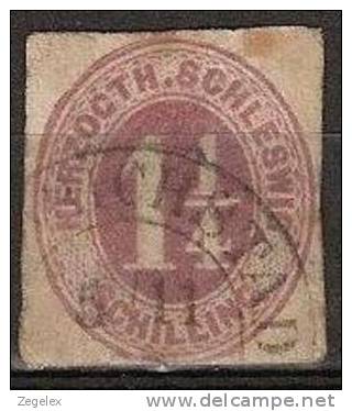 Schleswig-Holstein 1867 1 1/4 Schilling. Mi.14 Oder Mi 18b - Schleswig-Holstein