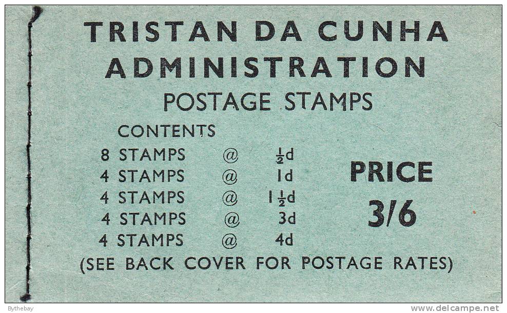 Tristan Da Cunha Gibbons #SB3 Booklet 1960 Queen Elizabeth II Scenics - Tristan Da Cunha