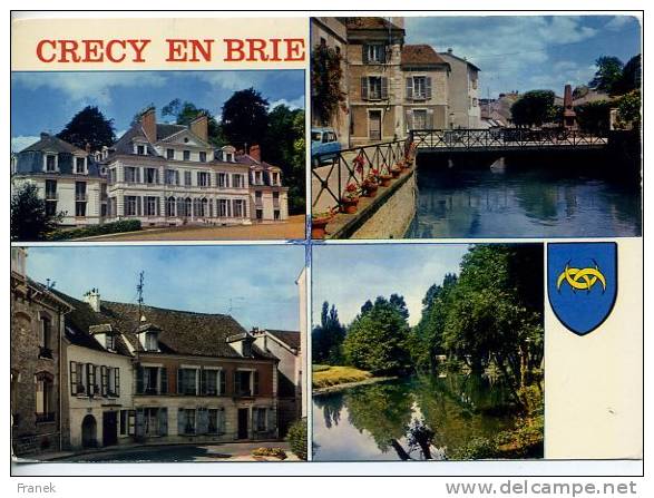 CP77231 - CRECY EN BRIE - Carte Souvenir - Vues Diverses - Autres & Non Classés