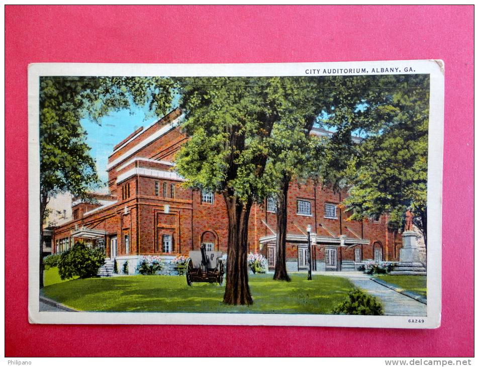 > GA - Georgia > Albany   City Auditorium  1938 Cancel    ---ref 434 - Albany