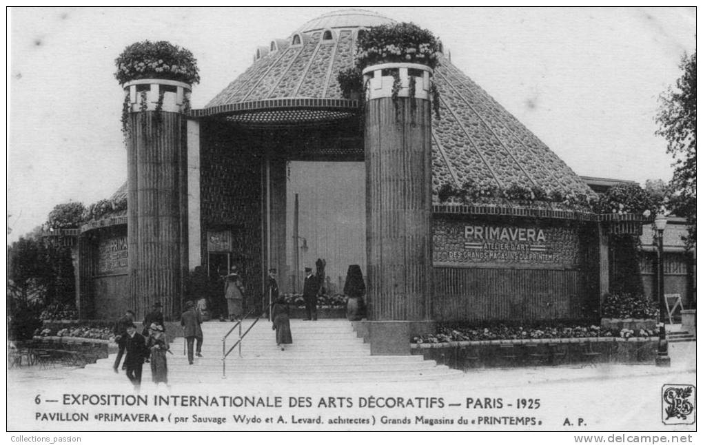 Cp , 75 , PARIS , Exposition Internationale Des Arts Décoratifs , 1925 , Pavillon Primavera , Ed : Papeghin - Exposiciones