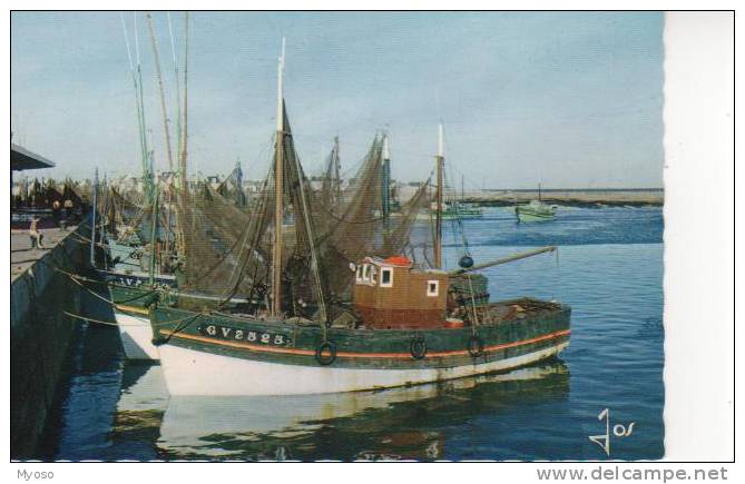 29 GUILVINEC Bateaux Devant Les Quais - Guilvinec