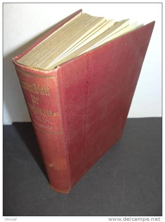 Bakteriologie Parasiten Infektionen Medizin **1915** Centralblatt Abbildungen, 601 Seiten, Mit 14 Tafeln Und 89 Textabbi - Altri & Non Classificati