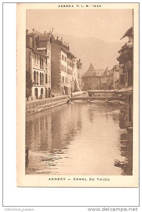 CP, 74, Annecy, Canal Du Thiou, Vierge - Annecy-le-Vieux