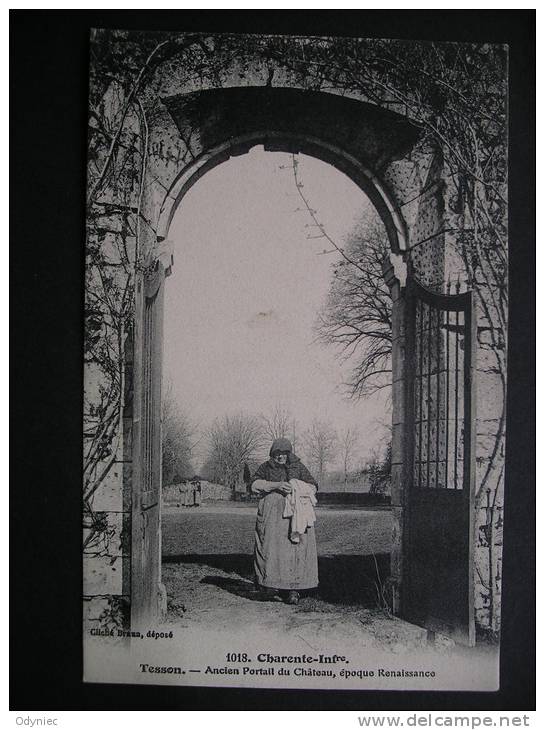 Charente-Infre.Tesson.-Ancien Portail Du Chateau,epoque Renaissance - Poitou-Charentes