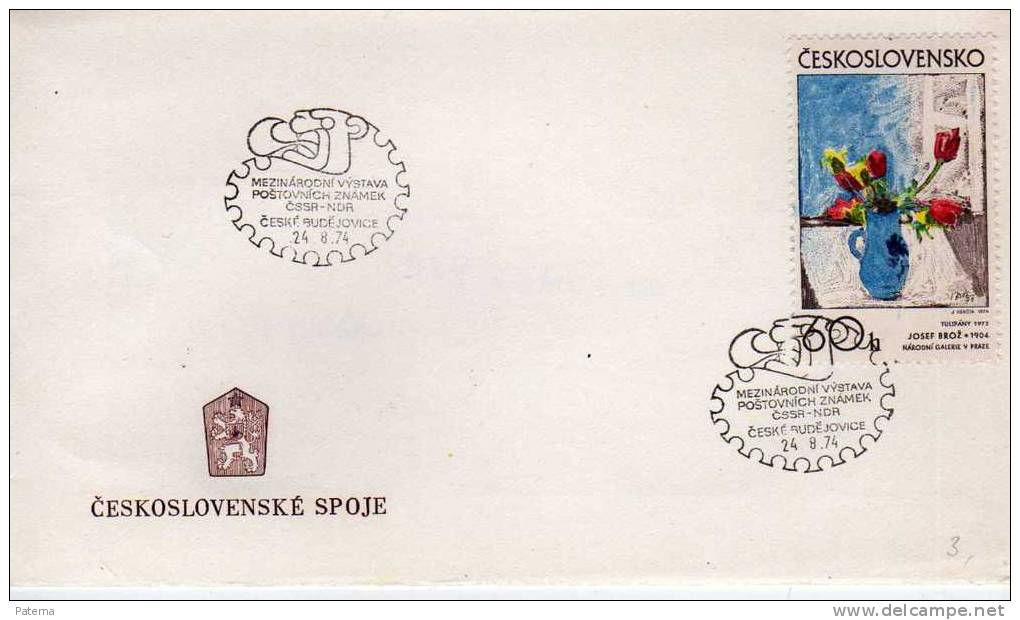 FDC BUDEJOVICE 1974, Checoslovaquia, - FDC