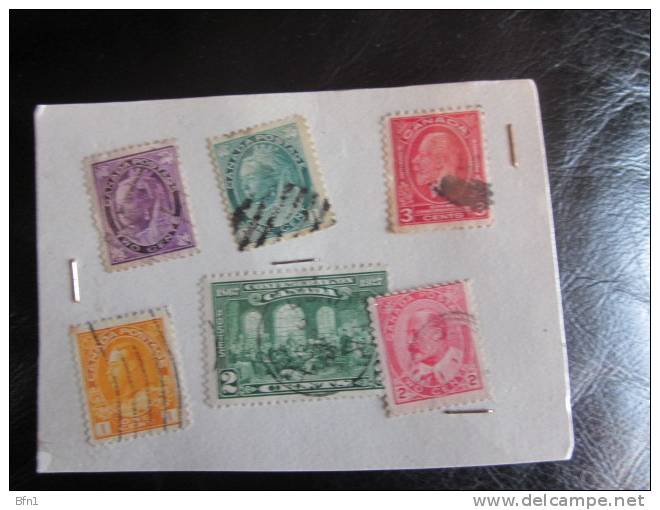 CANADA  ANNEES 1920- LOT DE 6 TIMBRES OBLITERES VOIR PHOTO - Gebraucht