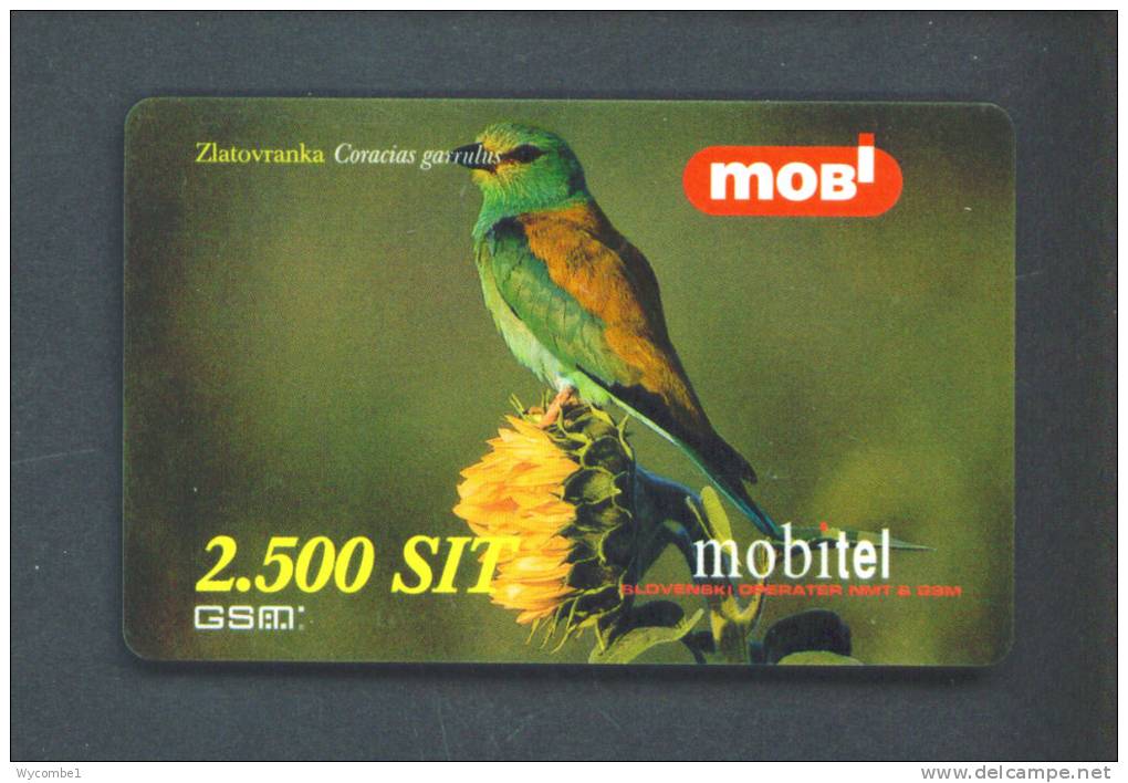 SLOVENIA  -  Remote Phonecard/Mobitel Bird As Scan - Slowenien