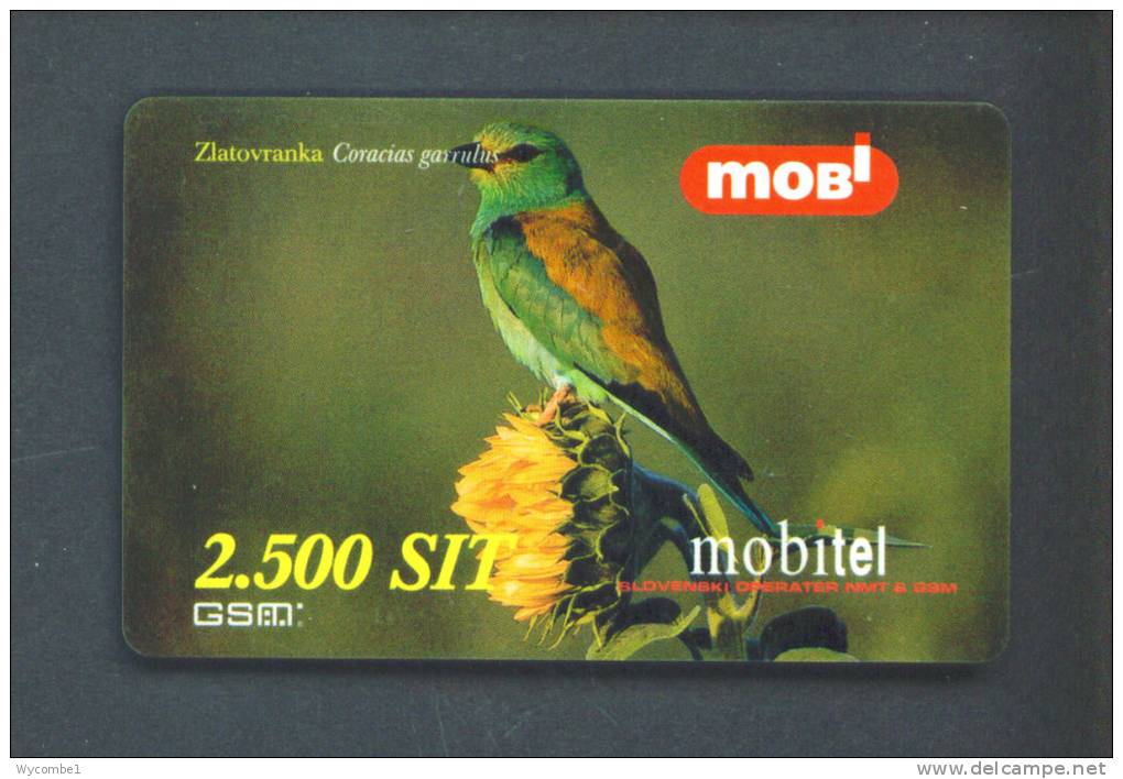 SLOVENIA  -  Remote Phonecard/Mobitel Bird As Scan - Slovénie