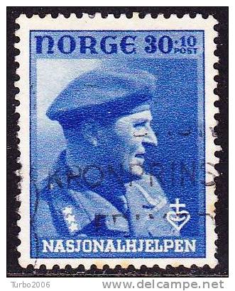 Norway 1946 Prince Olaf 30 + 10  Ore Blue  Y & T 283 - Used Stamps
