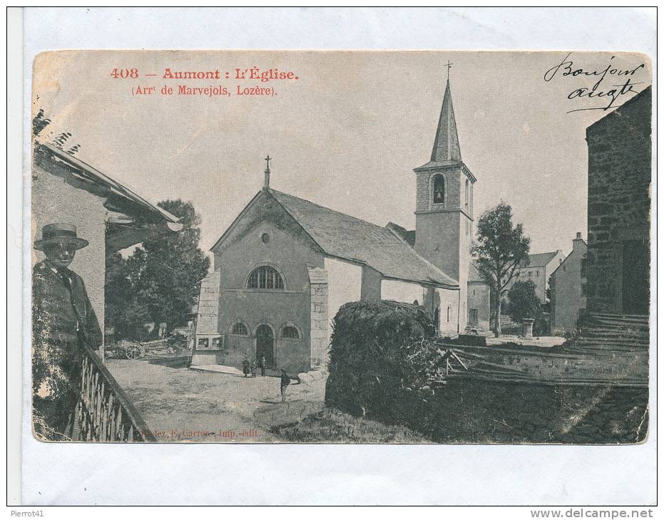 AUMONT - L'Église (1904) - Aumont Aubrac