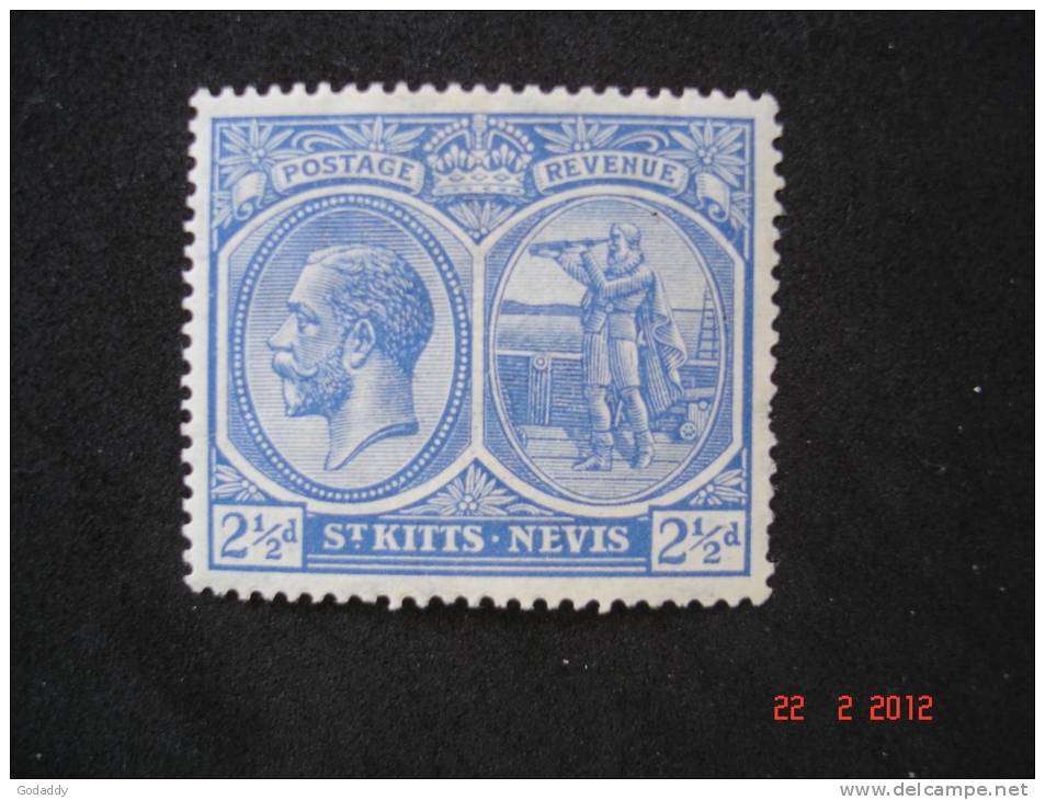 St Kitts-Nevis  1921  K.George V   21/2d     SG42    MH - San Cristóbal Y Nieves - Anguilla (...-1980)