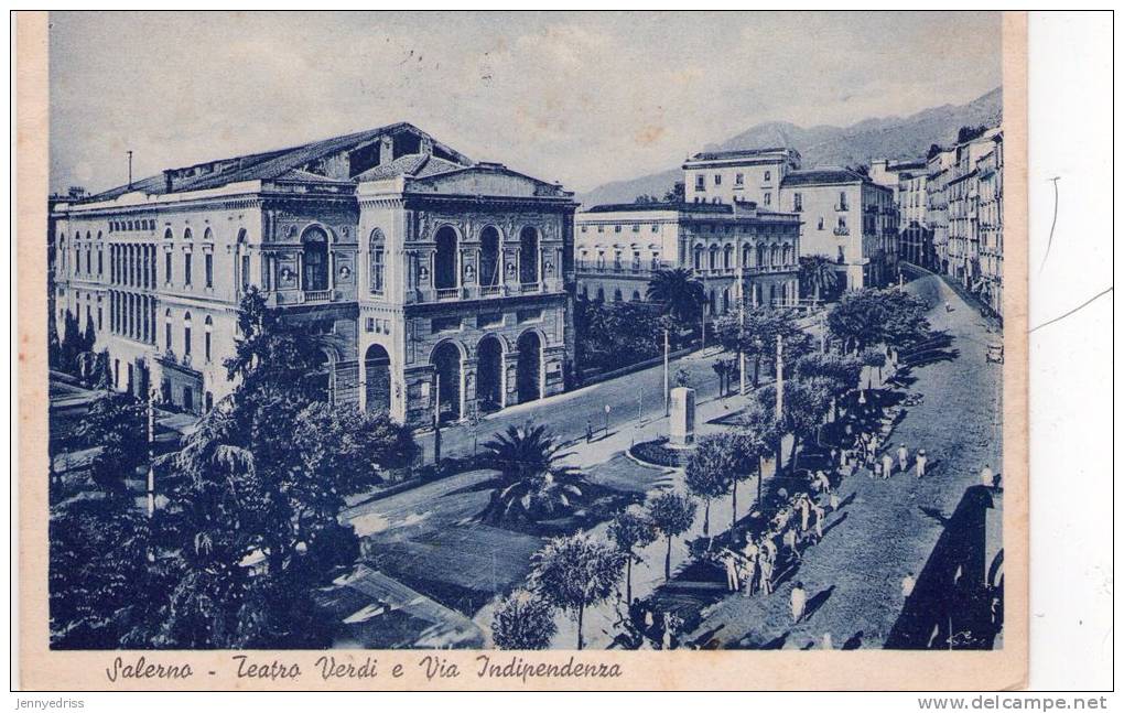 SALERNO  Teatro Verdi E Via Indipendenza - Salerno