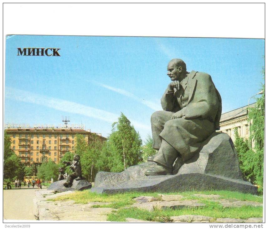 ZS26130 Minsk Monument To Jacob Kolas Not Used Good Shape Back Scan At Request - Belarus