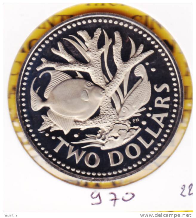 @Y@  Barbados  2 Dollar  1974    (970) - Barbados (Barbuda)