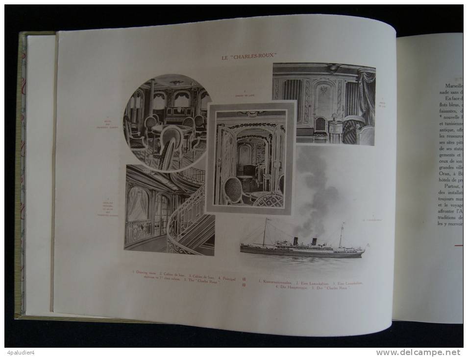 Album Chemins de Fer  P.L.M. PARIS-LYON-MEDITERRANEE et C.G.T. Compagnie Générale Transatlantique 1909