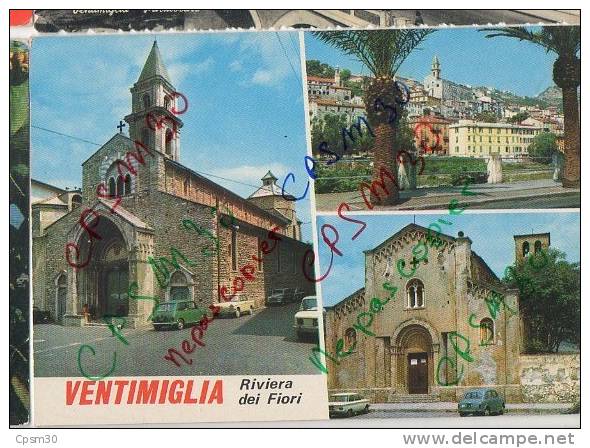 CP Italie - VENTIMIGLIA - Mercato Dei Fiori + Fontana E Veduta Citta Vecchia + Cattedrale (6) Sei Cartolina Diverse - Imperia