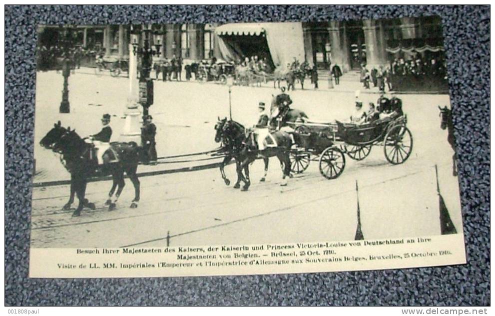 Visite De LL.MM. Impériales L'empereur Et L'impératrice D'allemagne Aux Souverains Belges - Bruxelles 25 Octobre 1910 - Receptions