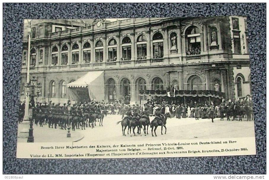 Visite De LL.MM. Impériales L´empereur Et L´impératrice D´allemagne Aux Souverains Belges - Bruxelles 25 Octobre 1910 - Receptions