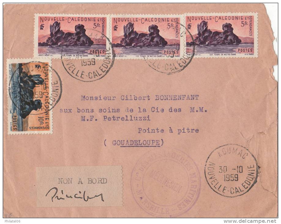 NOUVELLE-CALEDONIE   KOUMAC    LETTRE 1959 - Storia Postale