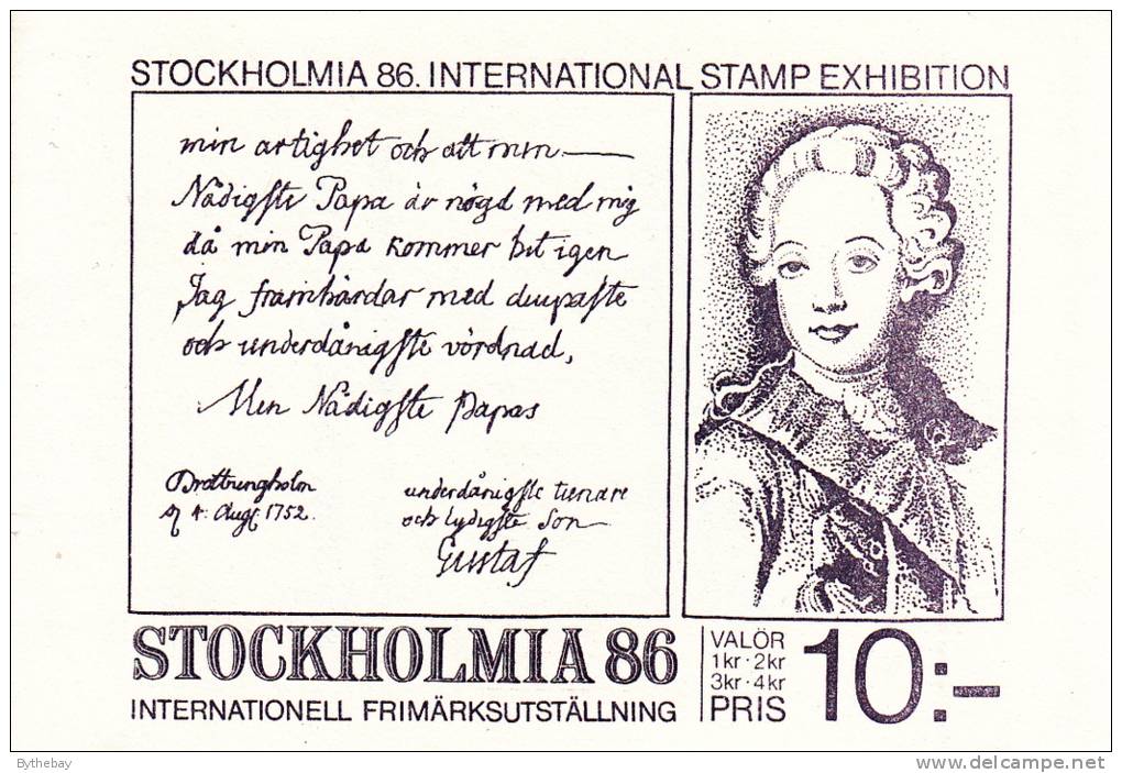 Sweden MNH Scott #1505a Complete Booklet STOCKHOLMIA ´86 - 1981-..