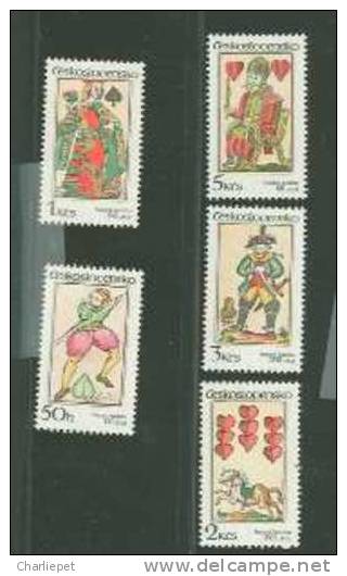 Czechoslovakia Scott # 2520-24  MNH  Catalogue $2.00 - Unused Stamps