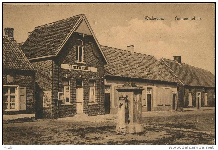 Wickevorst ( Wiekevorst ) : Gemeentehuis  ( Geschreven 1939 Met Legerstempel ) - Autres & Non Classés