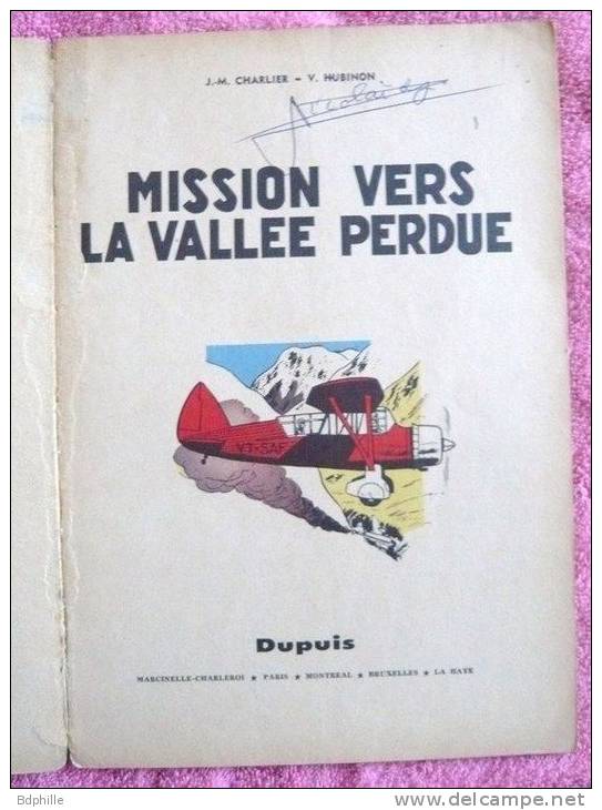 Buck Danny Mission Vers La Vallée Perdue EO 1960 - Buck Danny