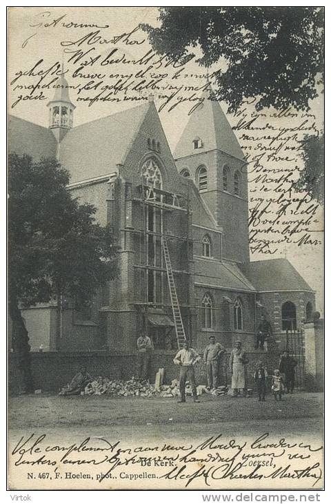 Zoersel :  De Kerk  (  HOELEN  467 )  Geschreven 1905 Met Zegel - Zörsel