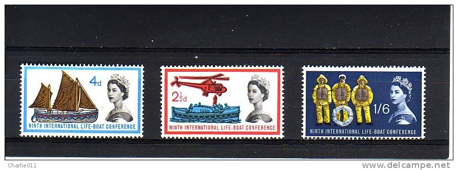 LIFE BOAT CONFERENCE-GREAT BRITAIN-1963 - Unused Stamps