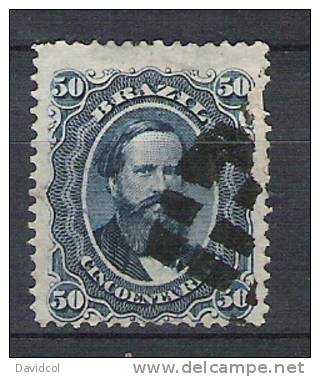 M650.-. BRASIL .-. 1866 .-. MI # : 25  -  USED . - Used Stamps