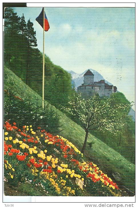 Fürstentum Liechtenstein - Schloss Vaduz -POSTCARD, COLOR, USED 1970, ITALY DESTINATION, - Liechtenstein