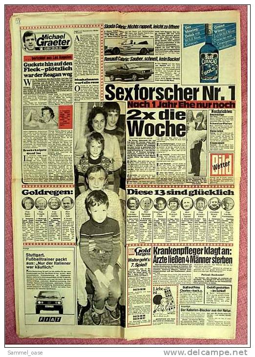 BILD-Zeitung Vom 30. Juli 1984 : Olympia-Eröffnung - Oh , Wie Schön - 1. Medaille Für Radmädchen - Autres & Non Classés