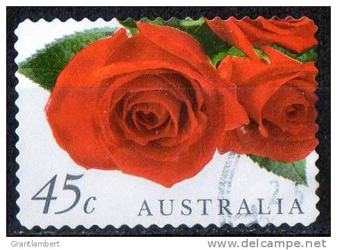 Australia 1999 45c Red Roses Self-adhesive Used - Gebruikt