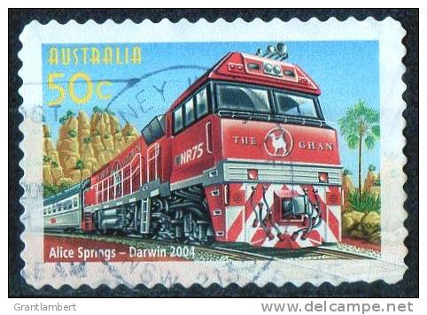 Australia 2004 The Ghan 50c- Train Journey Alice Springs To Darwin Self-adhesive Used - Mint Stamps