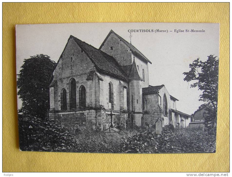 Dep 51 , Cpa  COURTISOLS , église St Memmie  (ovm1.83) - Courtisols