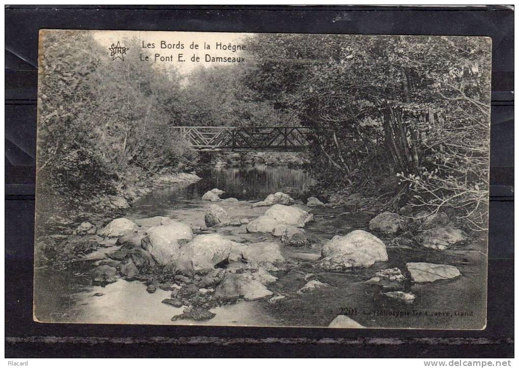 26032   Belgio,  Les  Bords  De La  Hoegne,  Le  Pont  E. De  Damseaux,  VGSB  1909 - Spa