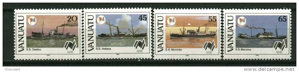 Vanuatu ** N° 801 à 804 - Bateaux - Vanuatu (1980-...)