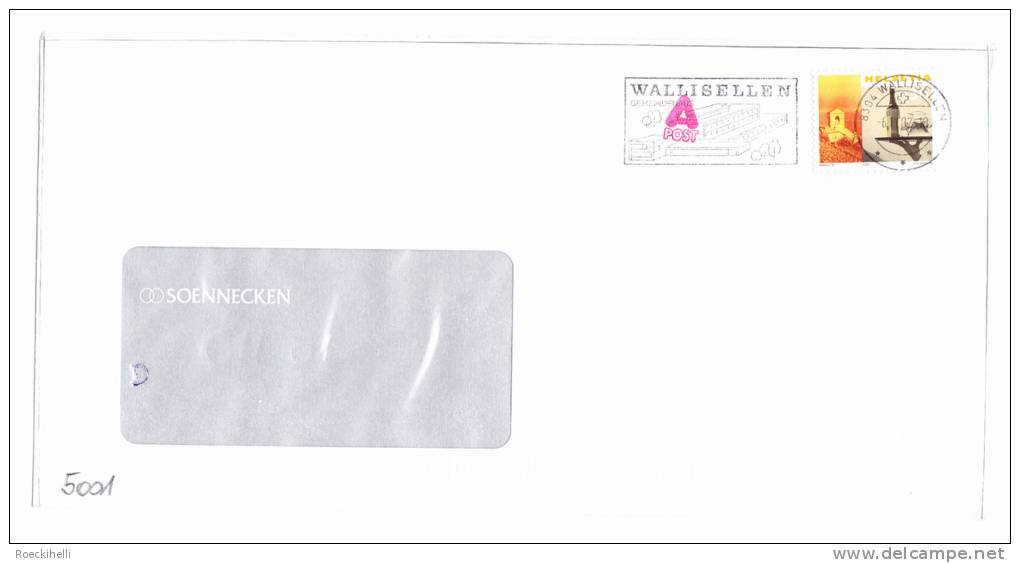 6.11.2002  -Bedarfsbeleg (Fensterkuvert), Gelaufen Von Wallisellen  -  Siehe Scan  (ch 5001) - Storia Postale